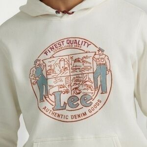 Lee Mens Graphic Pullover Hoodie Size Medium